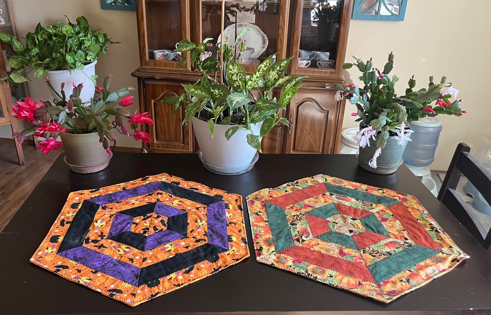 Reversible Halloween/Thanksgiving Table Runner